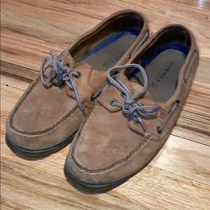 Sperry Tan Leather Boat Shoes